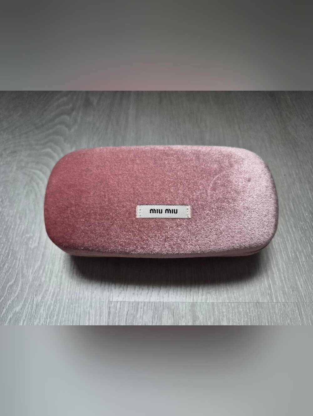 Miu Miu Velvet Pink Glasses Sunglasses Case Clamshell Closure